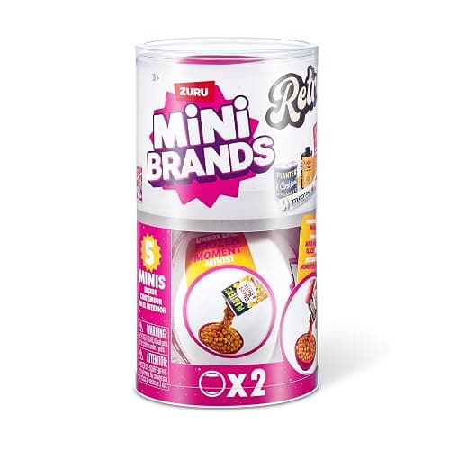 Mini Brands Retro 2 Pack Capsule with 60+ Mystery Mini's to Collect, Real Licenses, Rare Collectibles, Blind Pack, Ages 3+ thumbnail 3