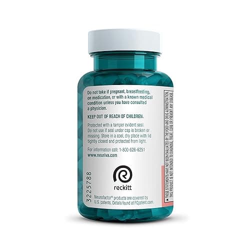 NEURIVA Original Decaffeinated Clinically Tested Nootropic Brain Supplement for Memory, Focus & Concentration, NeuroFactor & Phosphatidylserine, 28ct Capsules thumbnail 19