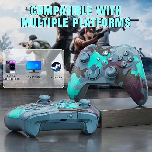 Nonbliep Wireless for Xbox Controller, Compatible with Xbox One X|S, Xbox Series X|S, PC, Special Edition Custom Wireless Controller with 6-Axis Motion Control/3.5mm Audio Jack/Dual Vibration/Turbo thumbnail 2