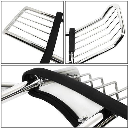Auto Dynasty Front Bumper Protector Brush Grille Guard (Chrome) Compatible with Chevy/GMC C/K C10 Suburban/Tahoe/Yukon 88-99 thumbnail 3
