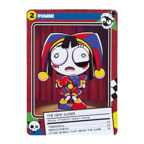 The Amazing Digital Circus Officially Licensed Pomni Vinyl Figure, Quality 4" Boxed Collectible Figure with Jittery Eyes & Collector Card, 4 Posed Vinyl Figures to Collect in Premier Collection thumbnail 3