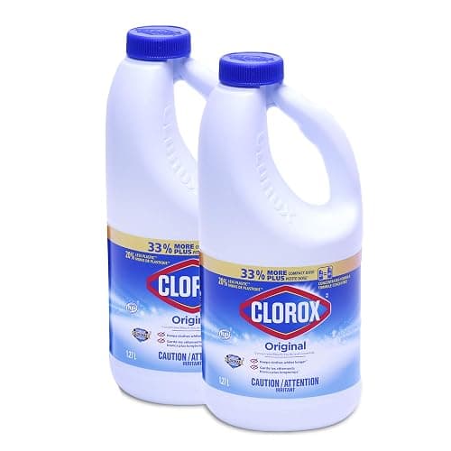 Clorox Concentrated Liquid Bleach with Cloromax Technology, Original - 43 Fl Oz / 1.27 L x 2 Pack - Image 1