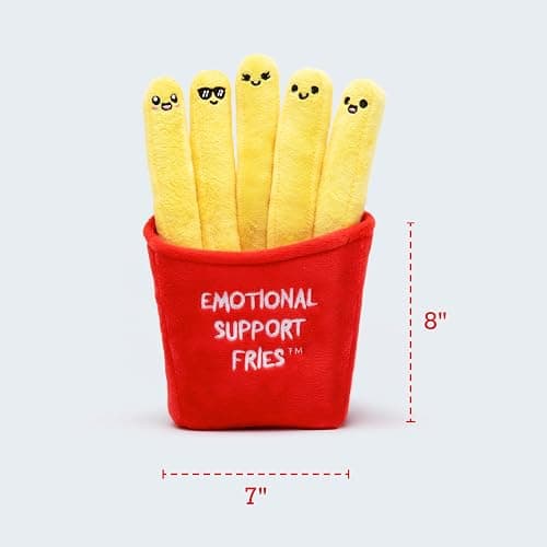 WHAT DO YOU MEME? Emotional Support Fries by Relatable, Cuddly Plush Toys and Stuffed Animals, Includes 5 Plushies with Basket, Funny Stocking Stuffer for Teens and Friends thumbnail 3