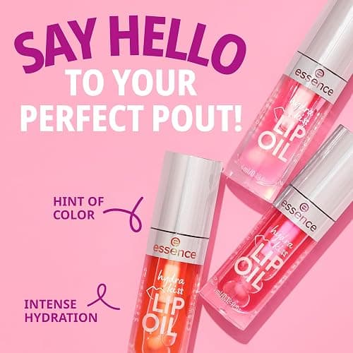 essence Hydra Kiss Lip Oil, Tinted Glossy Finish (03 | Pink Champagne) | Hydrating Lip Gloss, Non-Sticky, with Hyaluronic Acid, Jojoba Oil, & Vitamin E; Vegan, Cruelty Free, Paraben Free, 0.13 fl oz thumbnail 3