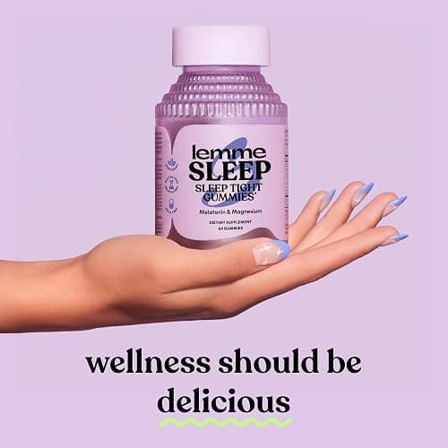 Lemme Sleep Gummies with 5mg Melatonin, 30-Day Supply | 5 mg Melatonin, Elderberry, Magnesium, L-Theanine, Chamomile, Lavender, Drug-Free Sleep Aid, Gluten & Gelatin Free, Non GMO thumbnail 8