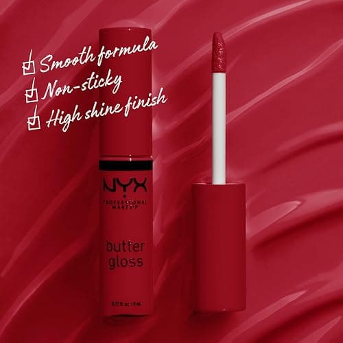 NYX PROFESSIONAL MAKEUP Butter Gloss, Non-Sticky Lip Gloss - Rocky Road (Wine) thumbnail 2