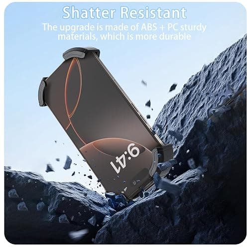 Runhike Phone Holder Compatible with Segway Ninebot-for Scooter,Bike,and Motorcycle,Shockproof and Anti-Shake,Handlebar Clamp,Black thumbnail 5