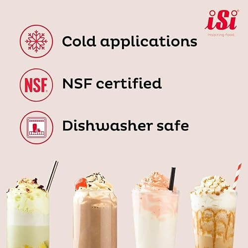 iSi North America Culinary Eco Series Green Whip for Whipped Cream, Foams and Plant-Based Toppings; 1 Pint, Stainless Steel thumbnail 6