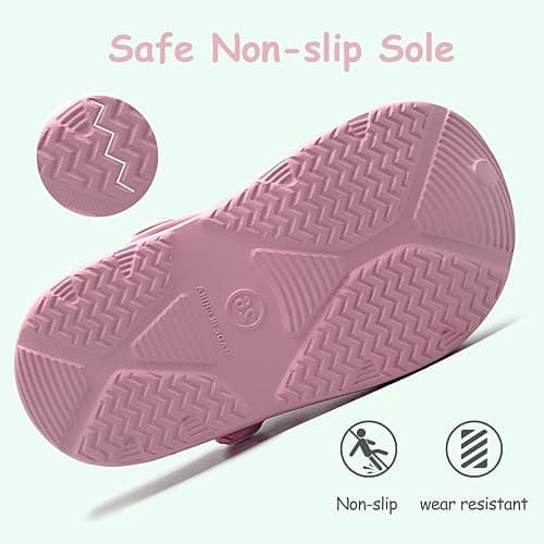 Nedaan Toddler Girls Boys Clogs Classic Garden Shower Beach Pool Swim Slip on Sandals Slides Children Kid Cute Water Shoes thumbnail 4