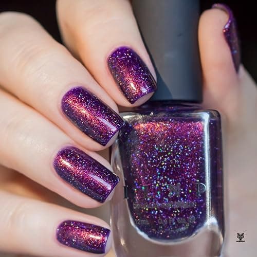 ILNP Ava - Vivid Violet Holographic Nail Polish thumbnail 10