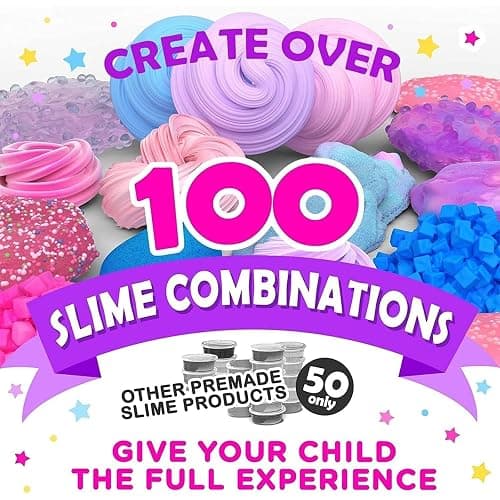 Original Stationery Unicorn Slime Kit for Kids, DIY Slime Making Set with Bubble Gum Scented Unicorn Slimes, Magical Glitter,Christmas Gift for Boys and Girls Ages 8–12, Fun Holiday & Birthday Present thumbnail 6