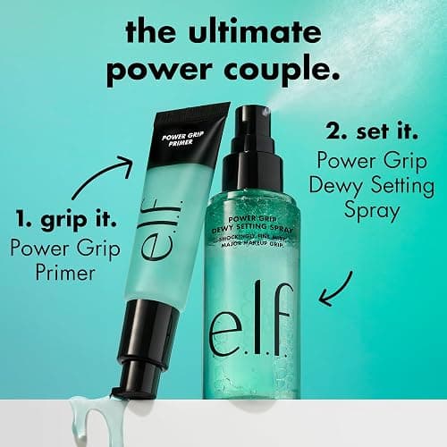 e.l.f. Power Grip Dewy Setting Spray, Ultra Fine Mist Made With Hyaluronic Acid, Grips Makeup For A Hydrated-Looking, Dewy Finish, Vegan & Cruelty-Free thumbnail 6