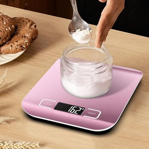 Küchenwaage Professionelle,GeeRic 10KG Küchenwaage mit LCD Display Digitalwaage, Briefwaage mit Großer Edelstahl Wiegefläche, Flüssigkeitsmessung, hohe Präzision auf bis zu 1g, Tara-Funktion thumbnail 8