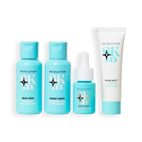 Revolution Skin, Happy Hydrate 4 Step Starter Kit, Hydrating Skincare Set Includes Cleansing Milk, Essence, Serum & Moisturise, Vegan & Cruelty-Free, 4 Products Included thumbnail 2