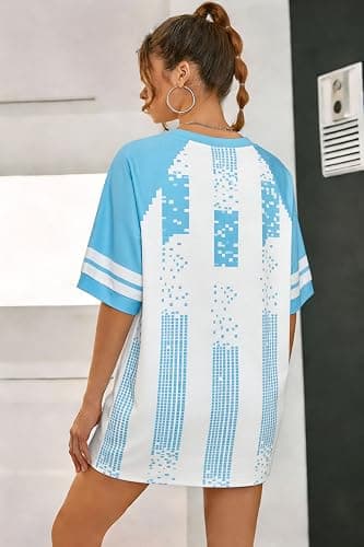 Soccer Jersey Shirts Women Soccer Cup 2026 Argentina Brazil Soccer Jersey Oversized Soccer Mom Tshirts Y2k Fans Tee Tops thumbnail 6