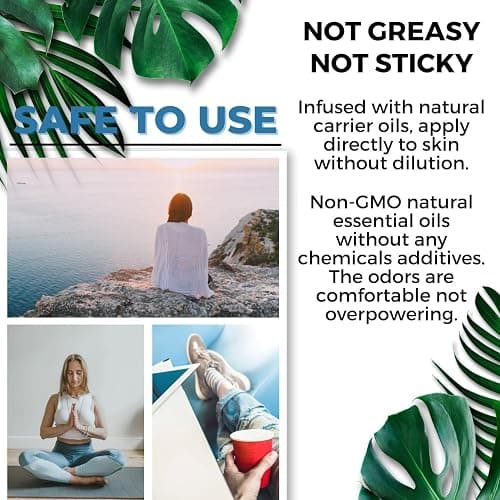 Benatu Essential Oil Roll On Set (Dream, Lavender, Chamomile), Aromatherapy Roller for Massage, Body Skin Care, Home - Natural Fragrance Gift for Women and Men - Dream, Lavender, Chamomile thumbnail 5