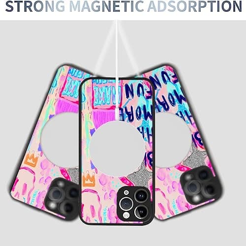 XUNQIAN Compatible for iPhone 13 Pro Case, Aesthetic Blondes Have More Fun Pink Preppy Watercolor Protective Phone Case (for iPhone 13 Pro) thumbnail 8
