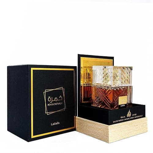Lattafa Perfumes Khamrah for Unisex Eau de Parfum Spray, 3.4 Ounce - 3.4 Fl Oz (Pack of 1) - Aromatic Spicy - Image 1