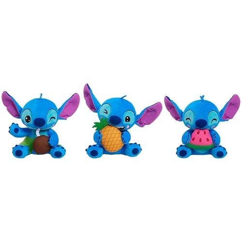 Disney Stitch Small Plush Stitch and Watermelon, Stuffed Animal, Blue, Alien, Kids Toys for Ages 2 Up by Just Play thumbnail 5