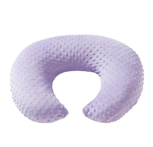 DONOMILO Nursing Pillow and Positioner Breastfeeding and Bottle Feeding | Propping Baby, Tummy Time, Sitting Support for Baby Boy and Baby Girl, with Removable Dots Cover (Lavender) thumbnail 5