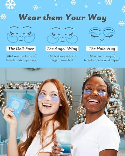 Patchology Iced Cooling Under Eye Patches for Puffy Eyes, Dark Circles & Wrinkles, Undereye Gel Patches with Peptides, Cloudberry Oil & Bakuchiol, Teen Christmas Gifts & Stocking Stuffers (5 Pairs) thumbnail 6