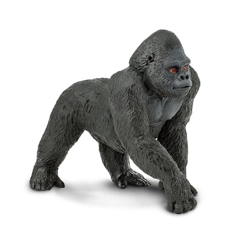 Safari Ltd. Lowland Gorilla Figurine - Lifelike 4.25" Primate Figure - Educational Toy for Boys, Girls, and Kids Ages 3+ - Image 1