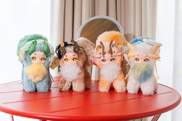 BIRZWOT Maomaolong Plush Blind Box， Plush Figure Toys 1PC (1 of 7 Possible Styles) Collectible Birthday Gifts 7 in thumbnail 6