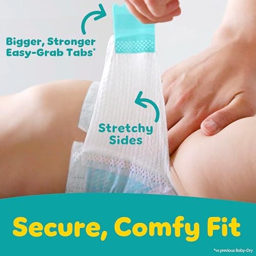 Pampers Diapers - Baby Dry - Size 6, 112 Count, Absorbent Disposable Infant Diaper (Packaging May Vary) thumbnail 7