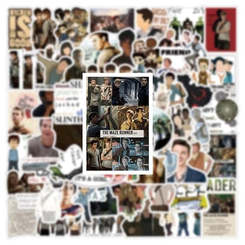 62pcs The Maze Runner Stickers Classic Movies Sticker for Children, Girls, Boys, Teenagers, Adult Water Bottles, Laptops, Suitcases, Birthday Toy Decoration, Kids Holiday Party thumbnail 6