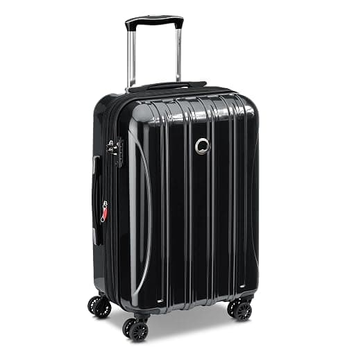 DELSEY PARIS Helium Aero Hardside Expandable Luggage with Spinner Wheels, Black, Carry-On 21 Inch - Image 1