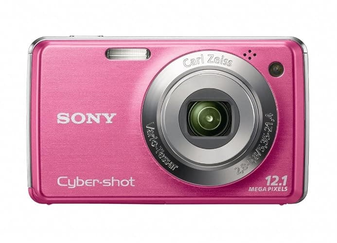 Sony Cybershot DSC-W220 12MP Digital Camera with 4x Optical Zoom with Super Steady Shot Image Stabilization (Light Pink) (OLD MODEL) - Image 1