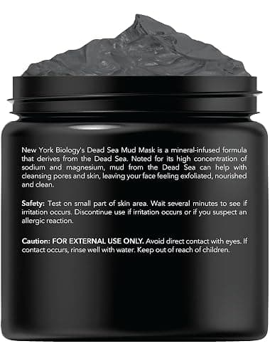 New York Biology Dead Sea Mud Mask for Face and Body | Spa Quality Pore Refiner for Oily Skin | Natural Skincare for Women & Men | Tighten Skin for A Healthier Complexion | 8.8 oz thumbnail 2