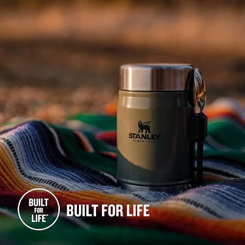 Stanley Classic Legendary Thermobehälter Für Essen Mit Göffel 400 ml - Hält 7 Stunden Heiß Oder Kalt - Edelstahl Warmhaltebehälter - BPA-Frei - Spülmaschinenfest - Matte Black thumbnail 6