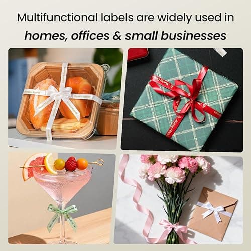 Phomemo P15 Ribbon Label Printer, Custom Text/Icon Mini Bluetooth Portable Label Maker Machine with Tape for Gift Wrap, Mother’s Day Decorations, Cloth Tag, DIY Crafts, Wedding Bouquets, Party Favors thumbnail 5