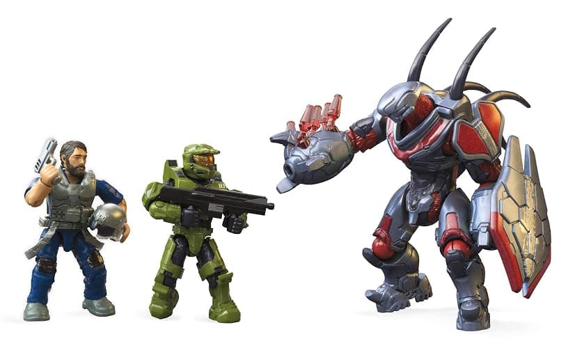 MEGA Halo Toy Building Sets, Pelican Inbound Vehicle with 2024 Pieces, 3 Micro Action Figures and Accessories, for Collectors thumbnail 9
