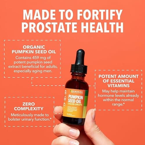 Pumpkin Seed Oil - USDA Organic - Cold Pressed for Hair, Prostate, and Hormone Support - 2 Month Supply - Liquid Drops for Men and Women - Vegan, Non-GMO, and Gluten Free - Unflavored, 1 Fl Oz thumbnail 3