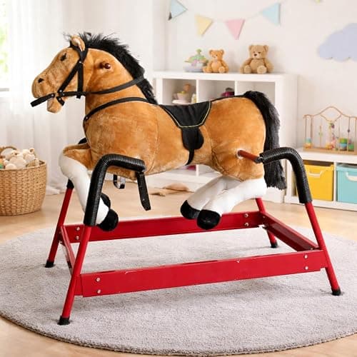Ponyland Spring Horse with Sound, Brown thumbnail 2