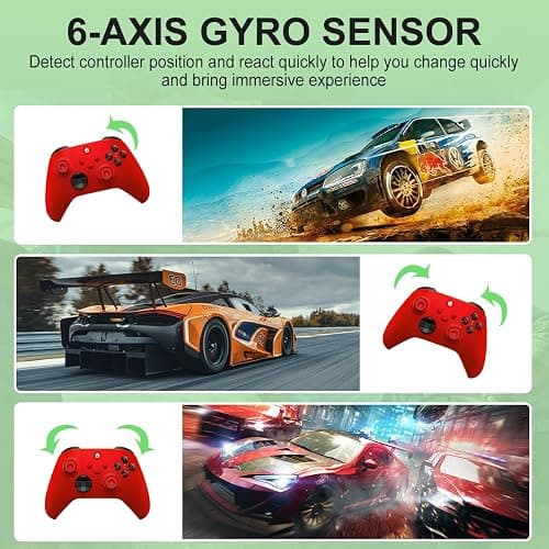 NINIFEI For Xbox One Controller,Wireless Gaming Xbox Controller Compatible with Xbox Series X|S, Xbox One, Windows PC,Red thumbnail 4