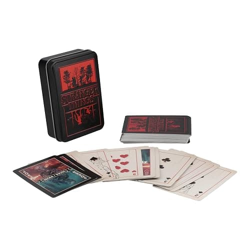Stranger Things Playing Cards Gift Set - Collectible Tin Box - Official Stranger Things Merchandise | Paladone thumbnail 2
