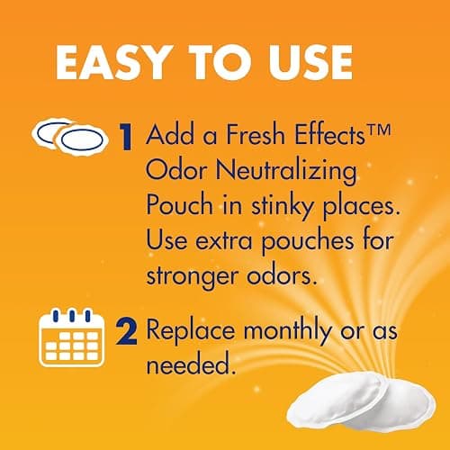 Arm & Hammer Fresh Effects Odor Neutralizing Baking Soda Pouches, Unscented Deodorizer for Long Lasting Freshness in Shoes, Gym Bags, & Small Spaces, 5 count thumbnail 5
