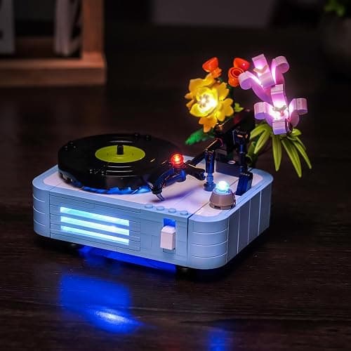 BRICKSHINING LED Lighting Compatible with Lego Record Player with Flowers 31172 - JUST Lights, Light Kit Compatible with Lego 31172, NOT Included The Model Set thumbnail 6