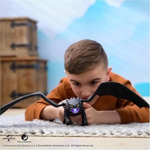 Dreamworks Dragons, How to Train Your Dragon, Ultimate Plasma Blast Toothless, 25” Wings with Lights & Sounds Action Figure, Kids Toys for Boys Ages 4 and up - Multicolor thumbnail 5