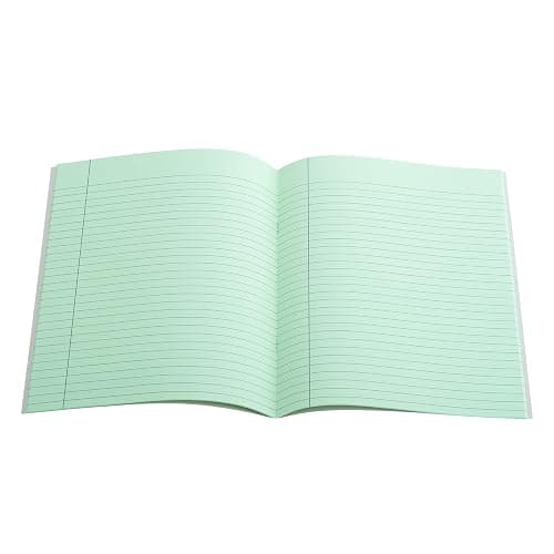 9" x 7" - 7mm Lined Tinted Paper - Exercise Book Grey Cover - Pink - Single Book thumbnail 9