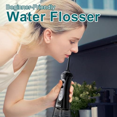 Nicefeel Cordless Water Dental Flosser – 300ML BPA-Free Portable Oral Irrigator, 3 Cleaning Modes, Fast Charge, IPX7 Waterproof for Teeth, Gums & Tonsil Stones – Home & Travel Use thumbnail 6
