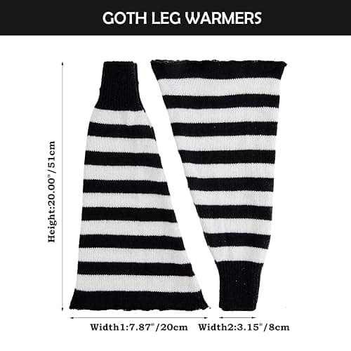 Komorebi Leg Warmers Y2K Kawaii Leg Warmers for Girl Women Cute Knitted Socks Y2K Harajuku Goth Accessories thumbnail 4