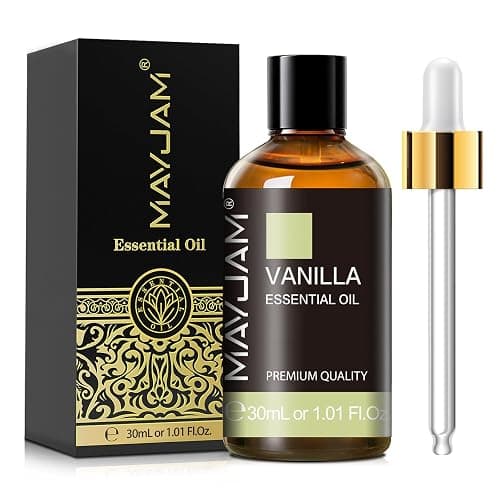 MAYJAM Vanilla Essential Oil for Diffuser Soap Candle Making, 30ML | Long Lasting Scents, Vanilla Oil for Skin, Ideal for Home Office Yoga Use - Image 1