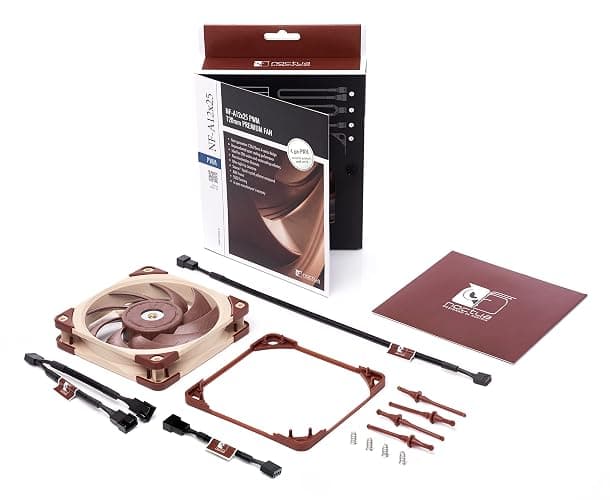 Noctua NF-A12x25 PWM, Premium Quiet Fan, 4-Pin (120mm, Brown) thumbnail 4