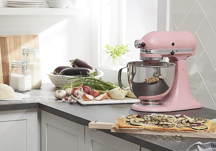 KitchenAid Artisan Series 5-Quart Tilt-Head Stand Mixer, Matte Dried Rose, KSM150PSDR thumbnail 4