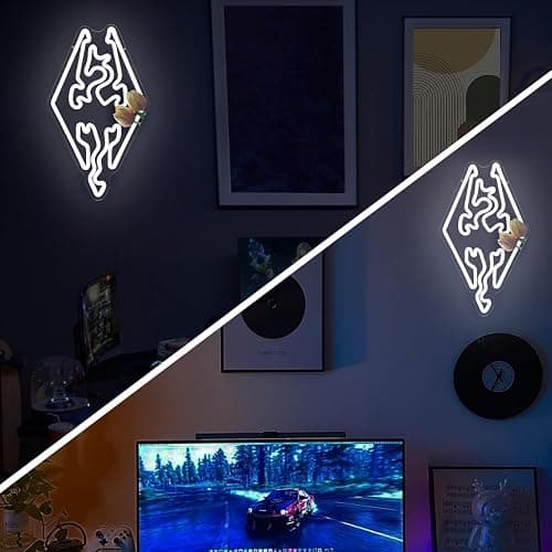Vveikea Game Neon Sign Dragon Led Sign Neon Lights Adjustable Gamer Neon Light Sign Gaming Room Light Up Signs for Wall Decor for Boy Man Gifts thumbnail 7