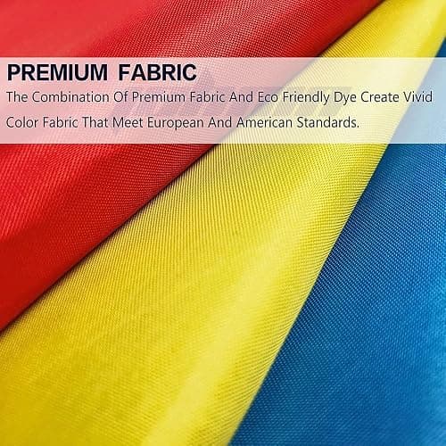 VKI® Flagge Regenbogen, 90x150cm Rainbow Flag, LGBT Gay Fahne, mit 2 Messing-Ösen, Zweifache Naht thumbnail 5